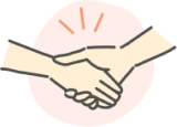 握手のイラストアイコン